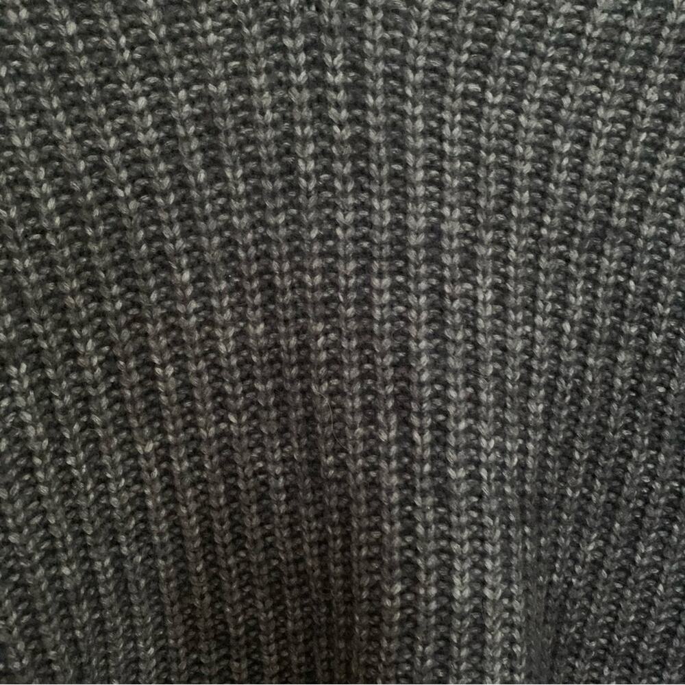 Hugo Boss Men's Charcoal Chevron Cable Knit Sweater Eclectic Grandpa XXL - Picture 3 of 7